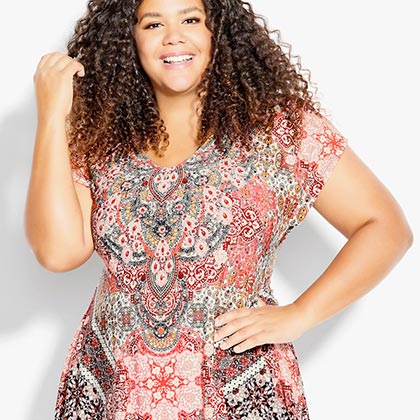 lady in plus size clothing