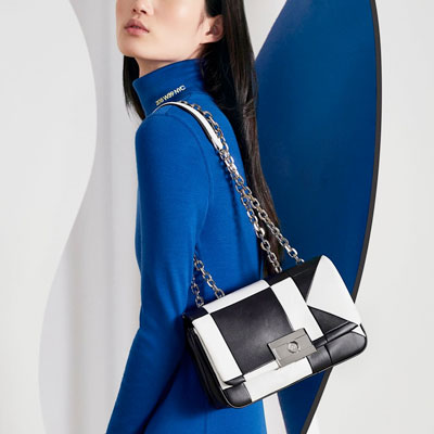 fashion model with handbag